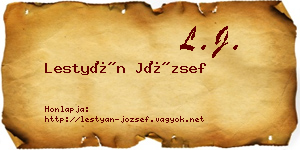 Lestyán József névjegykártya