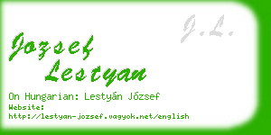 jozsef lestyan business card